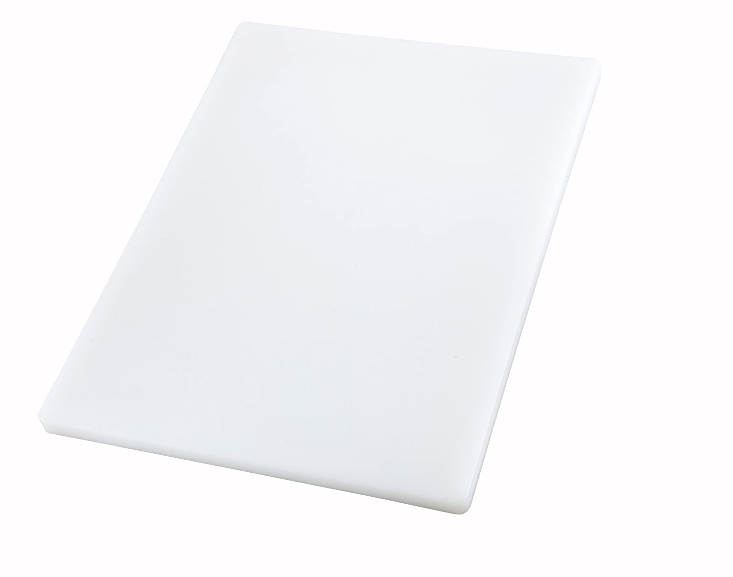Restaurant 12" x 18" White Poly Cutting Board