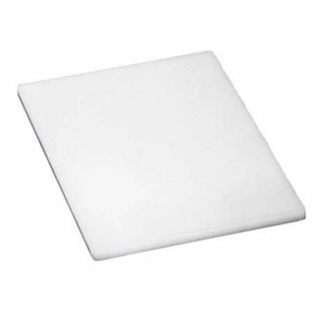 Restaurant 15" x 20" White Poly Cutting Board