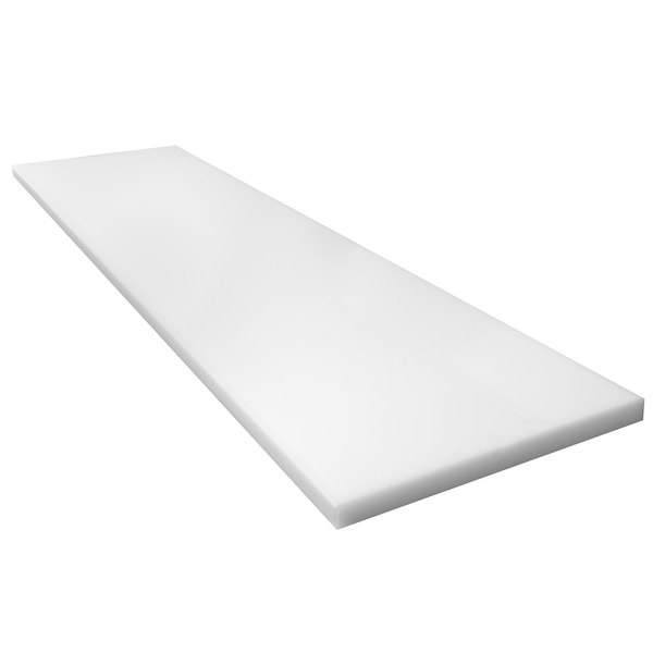 Restaurant 8" X 48" White Poly Cutting Board